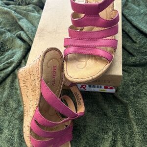 Born Raspberry sandals